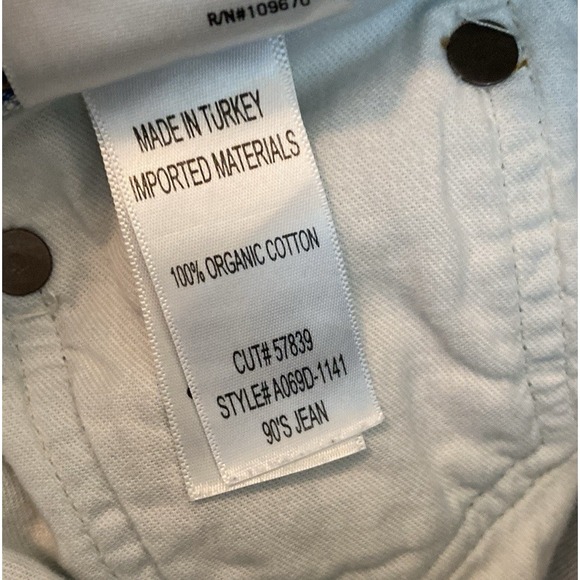 Agolde 90s Jeans Women's Sz 27 High Rise Straight Leg Denim Organic Cotton Pants - Picture 8 of 12